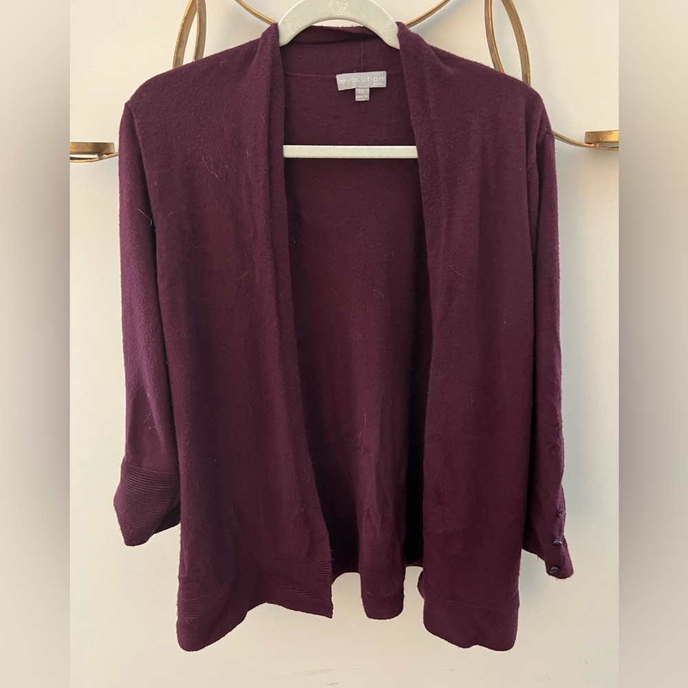 Burgundy Cardigan - XXL